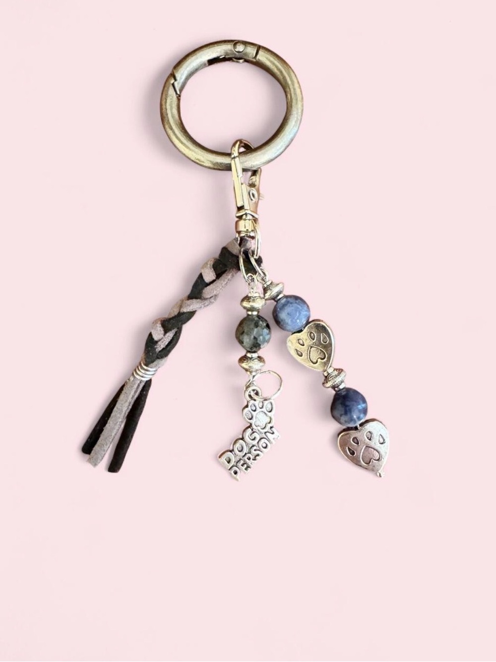 🐾 Dog Lover / “Dog Person” Beaded Bag Charm - Picture 2 of 8
